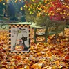 Bandeiras de Jardim Personalizadas Transfronteiriças com Gato Preto, Caveira, Elfo, Abóbora, Decorações de Quintal de Halloween, Bandeiras Impressas em Ambos os Lados