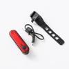 056 Lanterna Traseira para Bicicleta Carregamento USB Luz Estroboscópica Luz para Ciclismo Noturno Led Alto Brilho Luz de Alerta Acessórios para Bicicleta