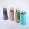 Bolsa Quadrada Plástico Esportes Chaleira para Água Fria Copo de Água para Exterior 800ml Copo de Água para Fitness Chaleira de Água para Estudante Conjunto de Água