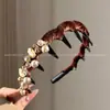 Diadema de corona alta con pedrería y perlas para mujer, nuevo modelo 2026, lujo de alta gama, adecuada para uso diario, accesorio para el cabello