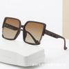 Gafas de Sol Cuadradas de Marco Grande Modelo Nuevo 2026 con Diseño de Letras, Mismo Estilo que Populares en Xiaohongshu y Tiktok, Gafas de Sol de Estilo Urbano de Moda