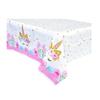Traje de fiesta de unicornio, vajilla para fiestas de cumpleaños infantiles, bandeja de papel desechable, vaso de papel, toalla de papel, mantel