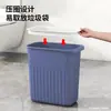 Cubo de basura doméstico sin tapa cuadrado para huecos, baño, cocina, oficina, tamaño grande, papelera engrosada