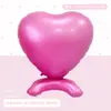Nuevo Globo de Papel de Aluminio Extra Grande de 66 pulgadas para Boda Día de San Valentín Base de Pie Forma de Corazón Decoración para Fiesta del Festival Qixi