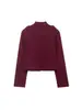 Comercio Exterior Europeo y Americano Wholesale Moda Versátil Nueva para Otoño e Invierno 2025 Chaqueta Corta de Manga Larga con Cuello Alto para Mujer