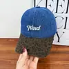 Nueva Gorra de Béisbol de Moda Estilo Coreano con Retazos de Mezclilla y Letras Bordadas, Sombrero Versátil para el Sol para Hombres y Mujeres, Gorra Casual Pico de Pato