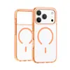 Adecuado para iPhone 18 Pro: Funda de teléfono cristalina, magnética y minimalista con alta transparencia y color sólido, que ofrece protección contra caídas