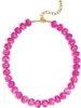 Collar de Cuentas Dopamina Colorido Estilo Europeo para Mujer Cadena para Clavícula Arcoíris Joyería de Moda Acrílica para Playa de Verano