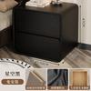 Mesa de Cabeceira Quarto Multifuncional Luz Luxo Madeira Maciça Gaveta Criativa Cabeceira Estilo Creme Armazenamento Armário Multifuncional