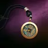 Directo de fábrica: Colgante de concha Gahu de animal del zodíaco estilo antiguo, collar cultural y creativo para hombres y mujeres, accesorio de concha protector