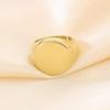Anillo de Acero Inoxidable Paisaje Frío Hip Hop Personalizado ins Chapado Eléctrico Oro de 18K Grabado de Logo Anillo de Pareja