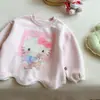 Sudadera de dibujos animados para niñas timo otoño 2026 nueva infantil linda de dibujos animados manga larga cuello redondo top elegante para niñas