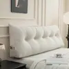 Almofada de cabeceira triangular de pelúcia Baoli, apoio de costas macio, travesseiro grande para camas de tatame, removível e lavável, adequado para uso como encosto de cama