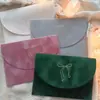 Sobre de terciopelo burdeos, sobre de invitación de terciopelo rojo oscuro vintage, sobre para tarjeta de felicitación de boda y Navidad