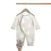 Macacão de Bebê de Verão com Mangas Longas e Abertura Diagonal, Roupinha Fina Sem Costura para Recém-Nascido, Macacão de Bebê, Roupa de Dormir