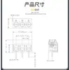 Conector de terminal de PCB tipo tornillo KF301/KF301R con paso de 5.0 mm 2P3P se puede empalmar