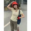 Preço Real # Nova Camiseta Rosa de Algodão Puro Bordada Estilo Chinês Nacional Manga Curta para Mulheres Verão Top de Verão