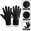Luvas de Ciclismo Juvenis de Inverno para Homem com Tela Sensível ao Toque Forradas com Lã para Dirigir Antiderrapantes para Ensino Médio Montanhismo Motocicleta Luvas Quentes