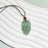Pingente de jade aventurina, ornamento de jade, amuleto da paz, pingente de placa "Sem Preocupações", figura de Buda, cadeado de nuvem auspiciosa, pingente de jade aventurina