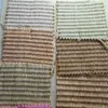 Nuevo Tapete de Paja Tejida Arcoíris Patrón de Paja Ecológica Papiro Multicolores Raya Recubierta Raya Impresa Manualidad Tela Decorativa