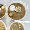 Cesta de Almacenamiento Bolas de Algodón Joyero Cesta de Almacenamiento para Cosméticos Cuerda de Algodón Caja de Almacenamiento de Escritorio Cesta de Almacenamiento para Llaves y Control Remoto