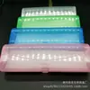 Estuche de plástico para gafas de color, sencillo y ligero, para miopía y presbicia, caja de almacenamiento para gafas translúcidas y frescas.