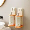Estante de almacenamiento para gel de ducha y champú de baño sin taladro, altura ajustable, plegable, portátil y estante resistente