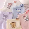 Calcetines de Algodón Lindos para Niñas, Delgados de Caña Media, Malla Transpirable, Perro Canela, Niña, Algodón, Estudiante, Dibujos Animados