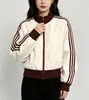 Sudadera tipo cárdigan deportivo estilo americano para hombre y mujer, nuevo modelo otoño 2026, cuello alto, a rayas, chaqueta casual para pareja, top de moda