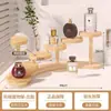 [Artículo Más Vendido] Soporte para Flores Estantería de Almacenamiento de Escalera Multicapa Madera Maciza Organizador de Escritorio para Balcón para Cosméticos y Adornos