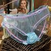 Ropa interior de malla transparente para mujer más vendida, calzones de encaje ligeros y transpirables, pantalones para niñas, entrepierna de algodón, ropa interior sexy para mujer