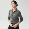 Novo Colete de Cashmere Espesso com Fio Torcido para Mulheres, Solto e Emagrecedor, de Botão Único, Versátil para o Trabalho, Colete Tricô sem Mangas