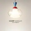 [Transfronterizo] Lámpara Colgante Minimalista Memphis Color Crema para Mesita de Noche Lámpara Colgante Creativa de Vidrio para Vestíbulo