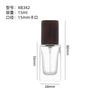 Frasco de Vidro Quadrado para Perfume 15ml Tampa de Pressão Pequena Capacidade Frasco de Perfume Frasco Dosador Cosmético Frasco de Vidro Frasco Vazio