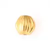 Linterna calabaza corte cuadrado cuentas florales con agujero pasante cuentas de acero inoxidable con recubrimiento de vacío al por mayor joyería diy