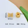 Retención de Color Fuerte Portaflores de Doble Cara Tapa de Flor con Diamantes Espaciadores de Cintura Pequeña Cuentas Pulsera de Cuentas Hecha a Mano DIY Material de Accesorios para Portaflores