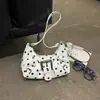 2026 Moda Dulce Simple Estilo Coreano Otoño Nuevo Viaje al Trabajo Diseño de Cinturón de Lunares Hombro Único Cruzado Bajo el Brazo Bolso