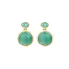 Brincos de Prata S925 Huibao com Cabochão de Esmeralda Africana Elegantes Simples Versáteis Temperamento de Alto Padrão Brincos Femininos