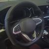 Adecuado para Volkswagen Magotan Golf Passat Range Touring Cubierta de Volante de Cuero Cosida a Mano Especial para Vehículos Especiales