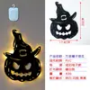 Luzes decorativas de Halloween para pendurar na porta, vitrine, luzes coloridas transfronteiriças, atmosfera de abóbora e fantasma, luzes de corda para parede interna