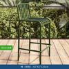 Venta Directa de Fábrica Mesas y Sillas para Patio Exterior Sillas para Jardín de Villa Juego de Tres Piezas Hotel B&B Mesas y Sillas Metálicas Impermeables con Protección Solar