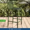 Juego de Mesa Alta de Bar y Sillas de Exterior para Tienda de Té con Leche al Aire Libre, Taburetes Altos de Bar, Sillas de Bar de Ocio para Balcón de Villa
