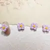 Desenho Animado Popular Cor Sólida Estame de Flor Nail Art Grampo de Cabelo Fofo Nail Art Grampo de Cabelo Resina Artesanal DIY Acessórios Decoração