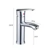 Atacado de Torneiras para Lavatório, Torneiras de Bancada em Aço Inoxidável para Água Quente e Fria, Torneiras Monocomando para Água Fria de Lavatório, Comércio Exterior Transfronteiriço