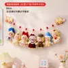 Prateleira de armazenamento de bonecas para pendurar na horizontal, expositor de parede sem furos para miniaturas, pingentes de blind box, figuras em formato de estrela e prateleira de exposição atrás da porta