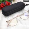 Estuche Negro Cuadrado para Gafas de Miopía Eva Bolsa con Cremallera con Gancho Caja de Almacenamiento Portátil para Gafas de Miopía Estuche de Viaje Eva Anti-Presión