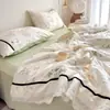 2026 Nova Capa de Cama Estilo Coreano Colcha de Verão Conjunto de Quatro Peças