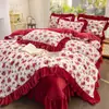 Nuevo juego de ropa de cama acolchado de cuatro piezas estilo coreano de terciopelo de leche 2026