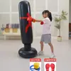 Coluna de Boxe Inflável Saco de Pancadas Vertical Tomba Crianças Brinquedos para Crianças Adultos Fitness em Casa Sanda Equipamento de Treinamento de Ventilação