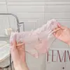 Rosa de Noche Nebulosa~ Nuevas bragas sexys de encaje estilo francés para mujer, con un diseño de malla transparente, refuerzo de algodón puro y corte triangular